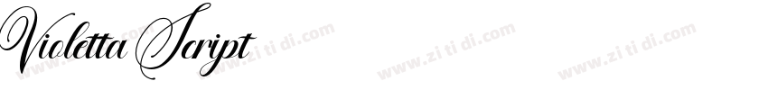 Violetta Script字体转换